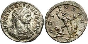 1 Antoniniano Impero romano (27BC-395) Rame/Argento Aureliano (215-275)