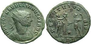 1 Antoniniano Impero romano (27BC-395) Rame/Argento Aureliano (215-275)