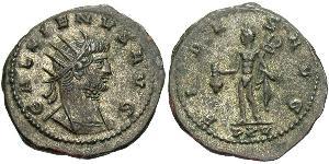 1 Antoniniano Impero romano (27BC-395) Rame/Argento Gallieno (218-268)