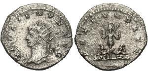 1 Antoniniano Impero romano (27BC-395) Rame/Argento Gallieno (218-268)