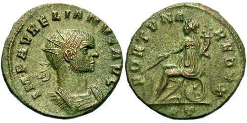 1 Antoniniano Impero romano (27BC-395) Rame/Argento Aureliano (215-275)