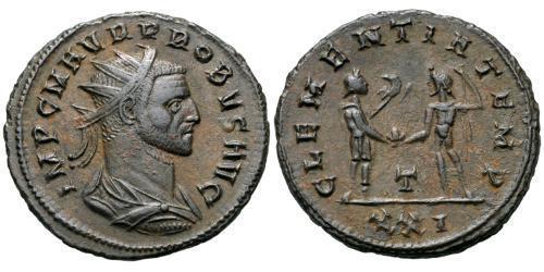 1 Antoniniano Impero romano (27BC-395) Rame/Argento Probo (232-282)