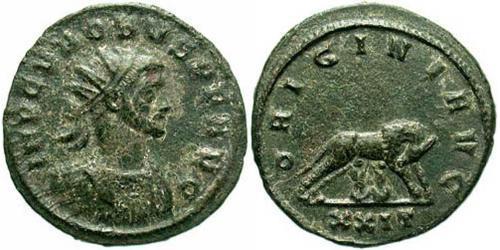 1 Antoniniano Impero romano (27BC-395) Rame/Argento Probo (232-282)