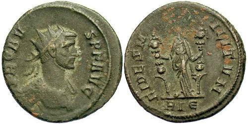 1 Antoniniano Impero romano (27BC-395) Rame/Argento Probo (232-282)