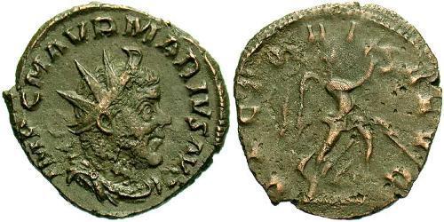 1 Antoniniano Imperio Galo (260-274) Vellón Plata Marco Aurelio Mario (?-269)