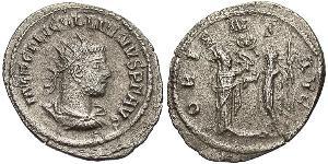 1 Antoniniano Imperio romano (27BC-395) Vellón Plata Galieno (218-268)