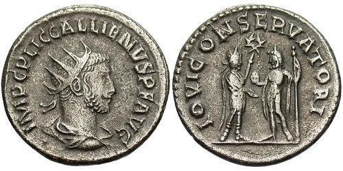 1 Antoniniano Imperio romano (27BC-395) Vellón Plata Galieno (218-268)