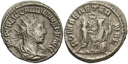 1 Antoniniano Imperio romano (27BC-395) Vellón Plata Galieno (218-268)