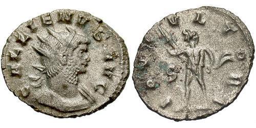 1 Antoniniano Imperio romano (27BC-395) Vellón Plata Galieno (218-268)