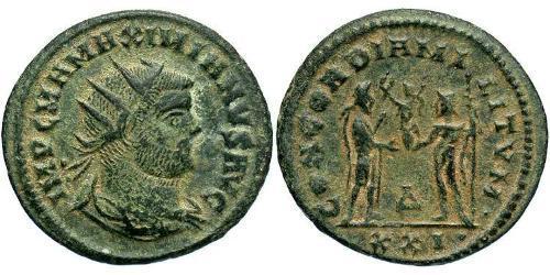 1 Antoniniano Impero romano (27BC-395)  Massimiano (250-310)