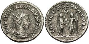 1 Antoninianus Roman Empire (27BC-395) Billon Gallienus (218-268)