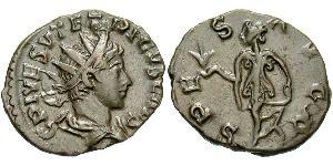 1 Antoninianus Gallic Empire (260-274) Bronze Tetricus II (?-?)