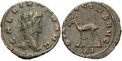 1 Antoninianus Roman Empire (27BC-395) Bronze Gallienus (218-268)