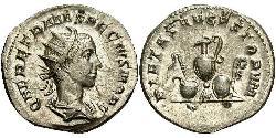 1 Antoninianus Roman Empire (27BC-395) Bronze Herennius Etruscus (227-251)
