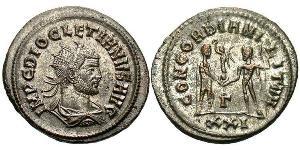 1 Antoninianus Roman Empire (27BC-395) Bronze Diocletian (244-311)