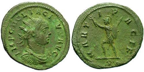 1 Antoninianus Roman Empire (27BC-395) Bronze Tacitus (200-276)