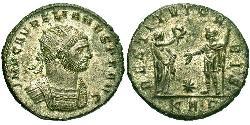 1 Antoninianus Roman Empire (27BC-395) Copper/Silver Aurelian (215-275)