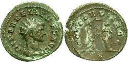 1 Antoninianus Roman Empire (27BC-395) Copper/Silver Aurelian (215-275)