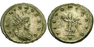 1 Antoninianus Roman Empire (27BC-395) Copper/Silver Gallienus (218-268)