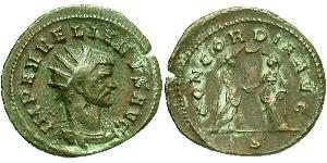 1 Antoninianus Roman Empire (27BC-395) Copper/Silver Aurelian (215-275)