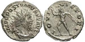 1 Antoninianus Gallic Empire (260-274) Silver Postumus (260-268)