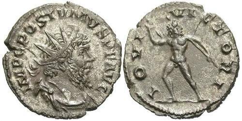1 Antoninianus Gallic Empire (260-274) Silver Postumus (260-268)