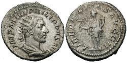 1 Antoninianus Roman Empire (27BC-395) Silver Philip the Arab (204-249)