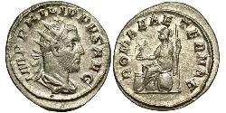 1 Antoninianus Roman Empire (27BC-395) Silver Philip the Arab (204-249)