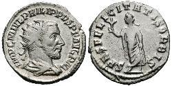 1 Antoninianus Roman Empire (27BC-395) Silver Philip the Arab (204-249)