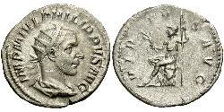 1 Antoninianus Roman Empire (27BC-395) Silver Philip the Arab (204-249)