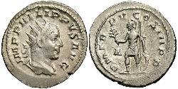 1 Antoninianus Roman Empire (27BC-395) Silver Philip the Arab (204-249)
