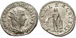 1 Antoninianus Roman Empire (27BC-395) Silver Trebonianus Gallus (206-253)