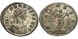 1 Antoninianus Roman Empire (27BC-395) Silver Probus (232-282)