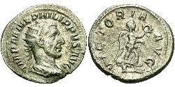 1 Antoninianus Roman Empire (27BC-395) Silver Philip the Arab (204-249)