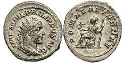 1 Antoninianus Roman Empire (27BC-395) Silver Philip the Arab (204-249)