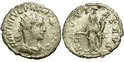 1 Antoninianus Roman Empire (27BC-395) Silver Philip II (237-249)