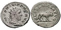 1 Antoninianus Roman Empire (27BC-395) Silver Philip the Arab (204-249)