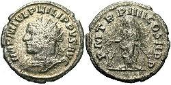 1 Antoninianus Roman Empire (27BC-395) Silver Philip the Arab (204-249)
