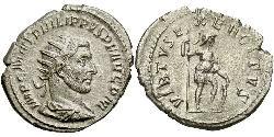1 Antoninianus Roman Empire (27BC-395) Silver Philip the Arab (204-249)