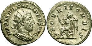 1 Antoninianus Roman Empire (27BC-395) Silver Philip the Arab (204-249)