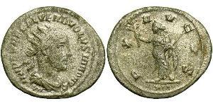 1 Antoninianus Roman Empire (27BC-395) Silver Volusianus (235-253)