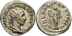 1 Antoninianus Roman Empire (27BC-395) Silver Philip the Arab (204-249)