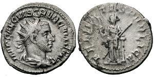1 Antoninianus Roman Empire (27BC-395) Silver Trebonianus Gallus (206-253)
