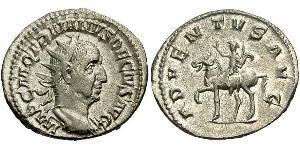 1 Antoninianus Roman Empire (27BC-395) Silver Trajan Decius (201-251)