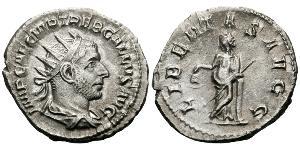 1 Antoninianus Roman Empire (27BC-395) Silver Trebonianus Gallus (206-253)