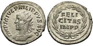 1 Antoninianus Roman Empire (27BC-395) Silver Philip II (237-249)