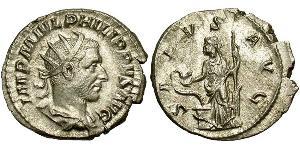 1 Antoninianus Roman Empire (27BC-395) Silver Philip the Arab (204-249)