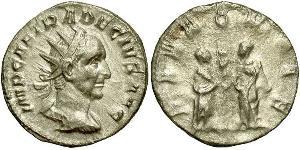 1 Antoninianus Roman Empire (27BC-395) Silver Trajan Decius (201-251)