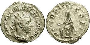 1 Antoninianus Roman Empire (27BC-395) Silver Volusianus (235-253)