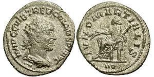 1 Antoninianus Roman Empire (27BC-395) Silver Trebonianus Gallus (206-253)